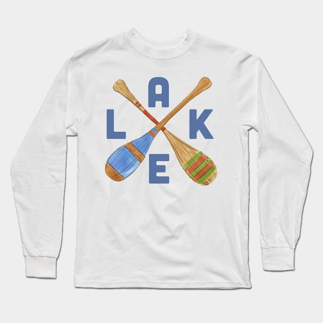 Lake paddles Long Sleeve T-Shirt by SWON Design